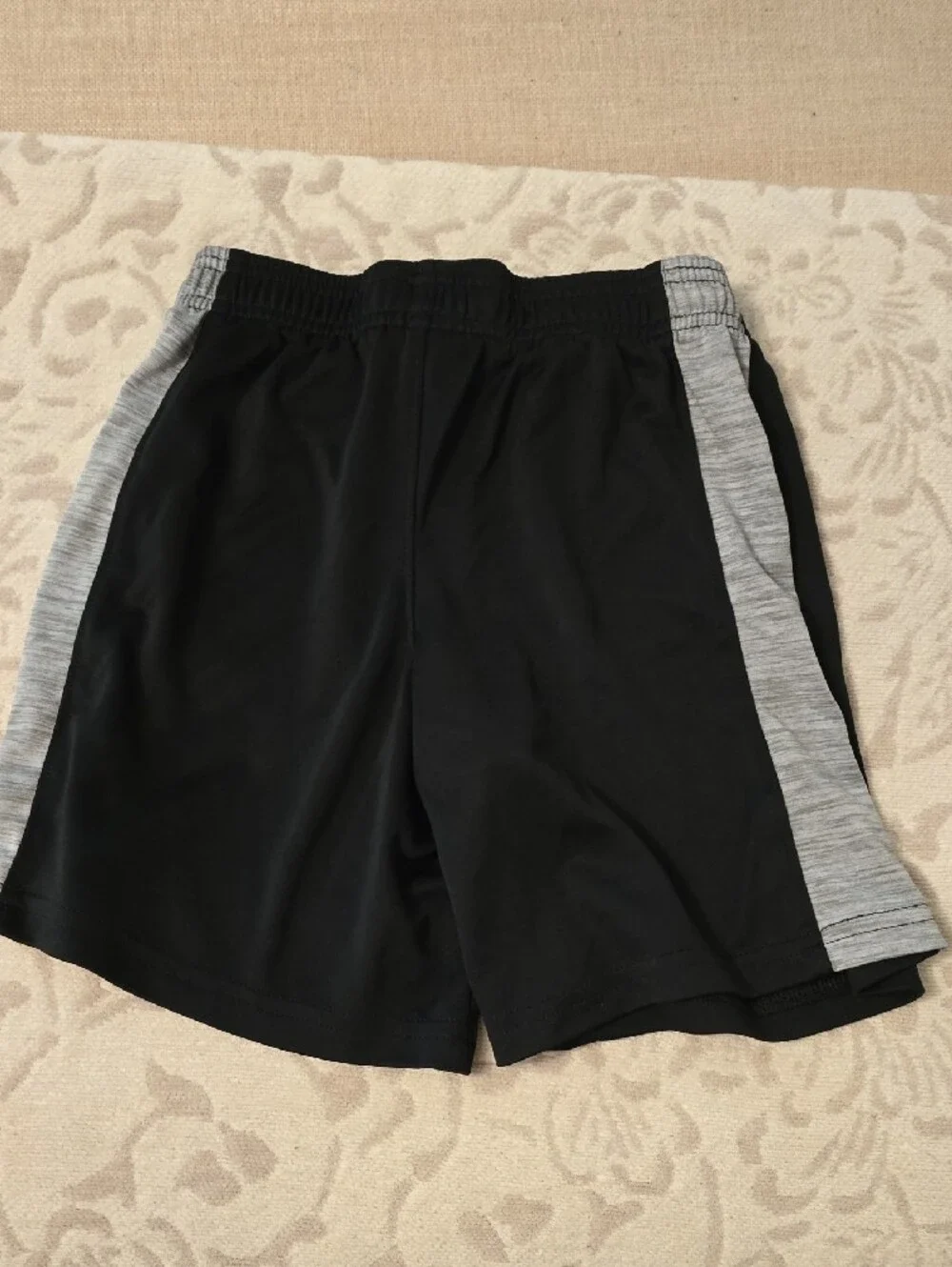 Under Armour Black Shorts with Gray Side Stripe